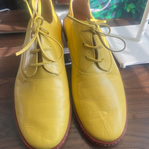 Maison Martin Margiela Calfskin leather shoes Italy Rare 37 1/2 size MM6 7 1/2 - Picture 1 of 5